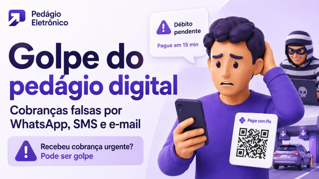 golpe do pedágio digital eletrônico